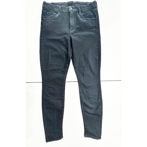 Mother The Looker Not Guilty Black Denim Jeans Stretchy Size 29 - Picture 4 of 9